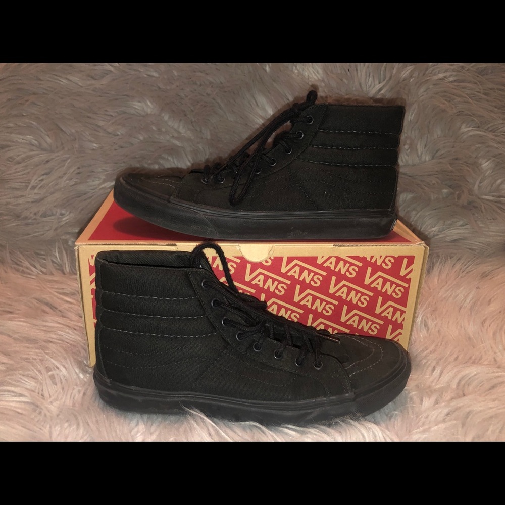 Black high top Vans